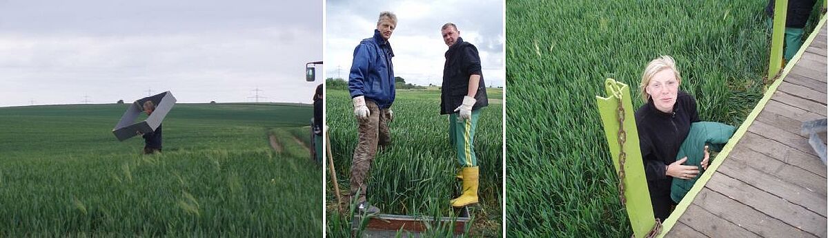 Placing frames in the field